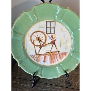 Rare- Vintage 1960’s Hand painted 10.5 plate-Italy- numbered 36/69 S- Collector